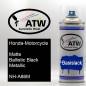 Preview: Honda-Motorcycle, Matte Ballistic Black Metallic, NH-A86M: 400ml Sprühdose, von ATW Autoteile West.